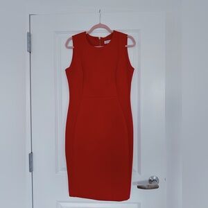 Calvin Klein | Red Scuba Bodycon Dress